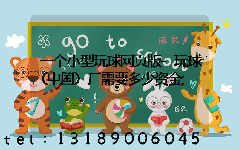 一个小型玩球网页版-玩球（中国）厂需要多少资金