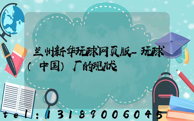 兰州新华玩球网页版-玩球（中国）厂的现状