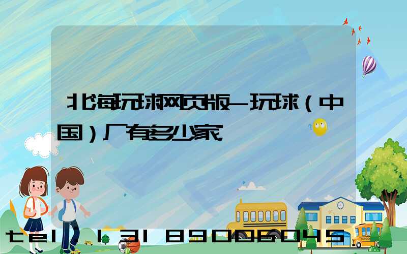 北海玩球网页版-玩球（中国）厂有多少家