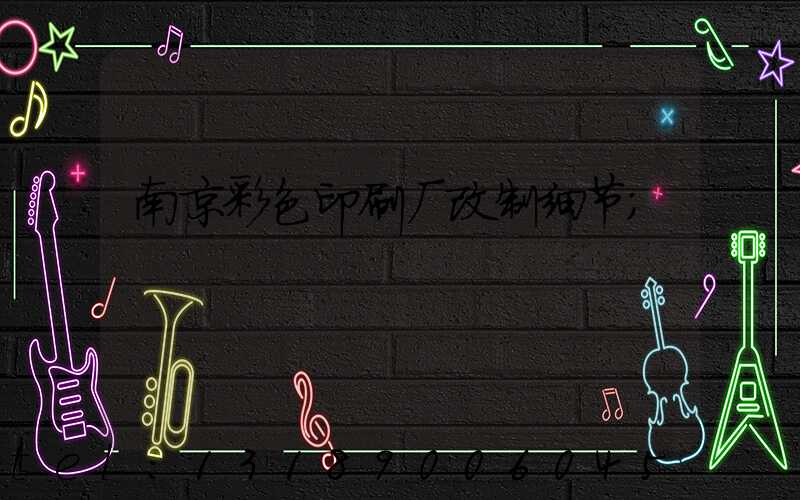 南京彩色印刷厂改制细节