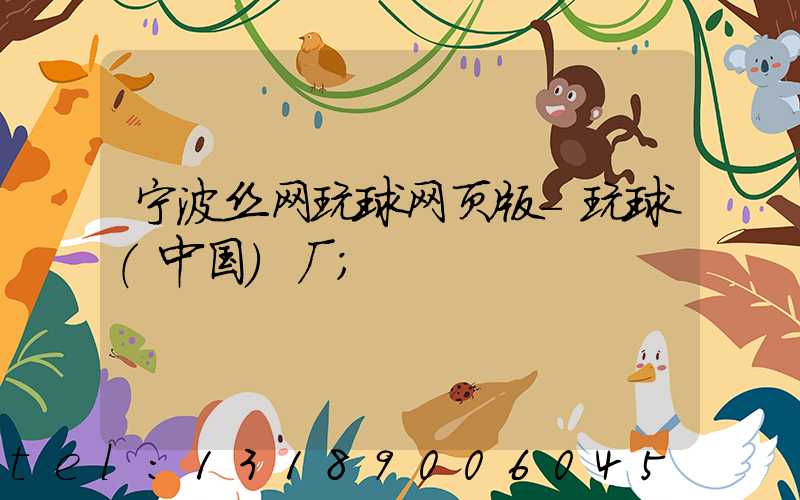 宁波丝网玩球网页版-玩球（中国）厂
