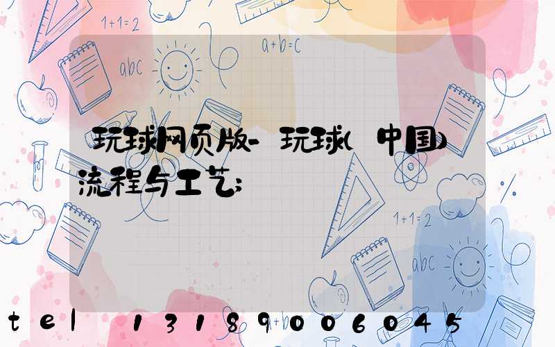 玩球网页版-玩球（中国）流程与工艺