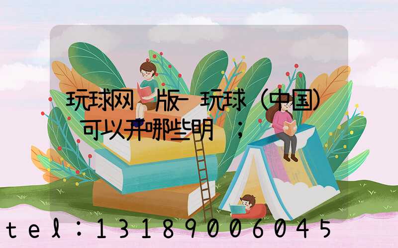 玩球网页版-玩球（中国）费可以开哪些明细
