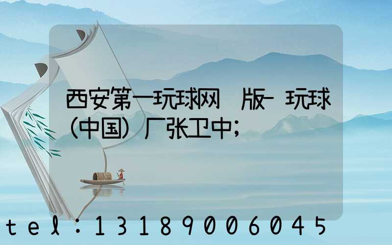 西安第一玩球网页版-玩球（中国）厂张卫中