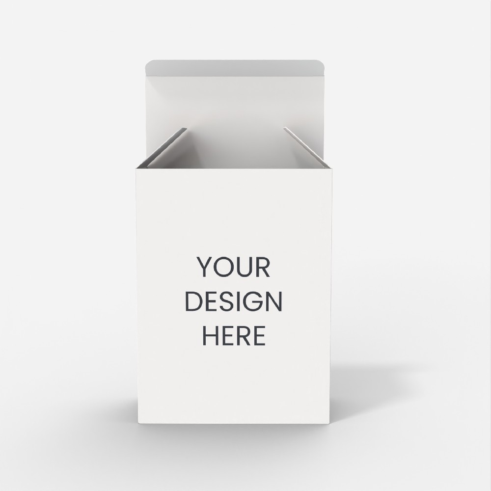 纸盒生产厂家- 扣底盒型设计结构图